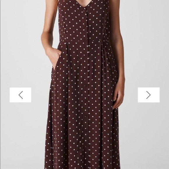 whistles spot maxi dress